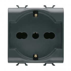 Gewiss Chorus presa schuko nero GW12204
