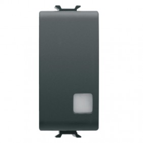 Gewiss Chorus black illuminated diverter GW12053