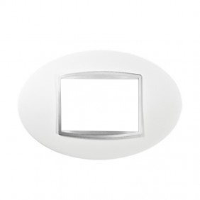 Gewiss Chorus placca ART 3P bianco GW16303TB