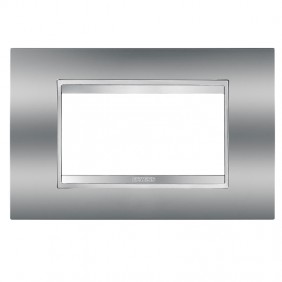 Gewiss Chorus placca LUX 4P cromo GW16204MC