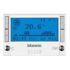 Bticino Axolute Chronothermostat Blanco HD4451