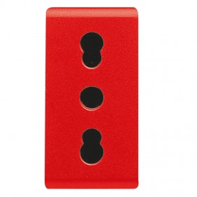 Presa Gewiss system bipasso 10/16A colore rossa...