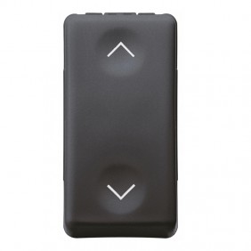 Doppio pulsante Gewiss system black 1 modulo...
