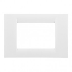 Plaque Gewiss system blanc 3 modules GW22103