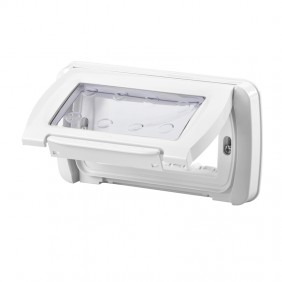 Wasserdichte Platte Gewiss system weiß ip55 4...