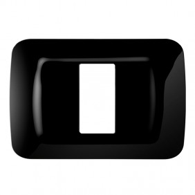 Gewiss System black top plate 1 Module GW22511