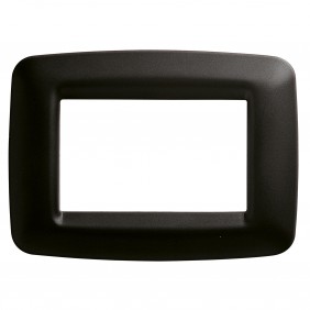 Placca Gewiss Playbus 3 posti nera GW32303