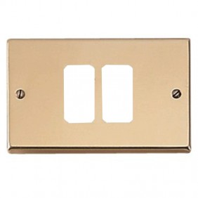 Master Plate 2 Modules Centered Bronze For...