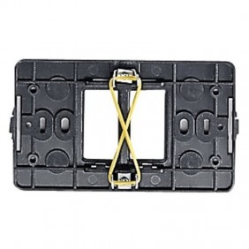 Support principal pour boîte ronde 2 modules 00365