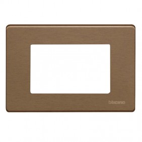 Plate Bticino Magic bronze 3 modules 503/3A/BR