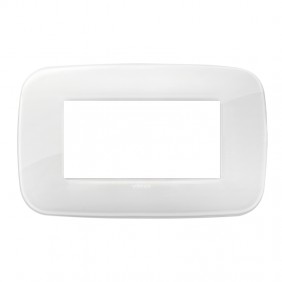 Placa Vimar Arke Ronda 4 Módulos Reflex hielo...