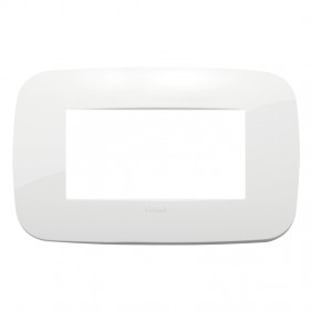 Vimar Arke Placa redonda 4 módulos blanco 19684.84