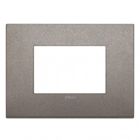 Placca Vimar Arke Classic 3 Moduli titanio matt...