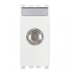 Conector F de TV Vimar Arke blanco 19318.