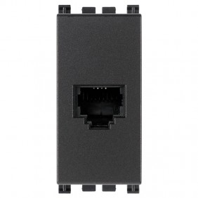 Vimar Arke telephone jack RJ11 6/4 grey 19320