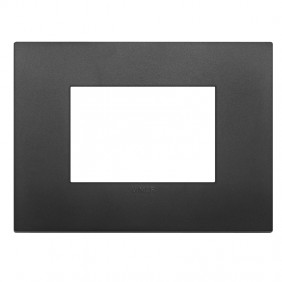 Plaque Vimar Arke 3 modules classic noir 19653.71