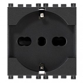 Vimar Arke Universal-Steckdose 10/16A 2P+E grau...