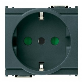 Vimar Idea schuko 16A Steckdose anthrazit 16209