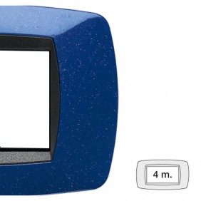 Master Modo placca 4 moduli blu vio 39TC364