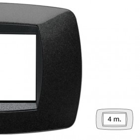 Master Modo placca 4 moduli nero 39TC204