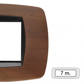 Placa Master Modo 7 módulos nogal oscuro 39TC457