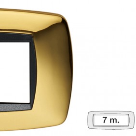 Master Modo placca 7 moduli oro lucido 39TC217