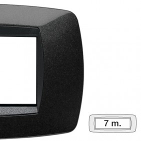 Master Modo placca 7 moduli nero 39TC207