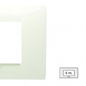 Plaque Master Mix 4 places blanche 21MX104