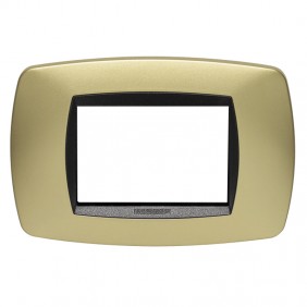 Master Modo placca 3 moduli oro opaco 39TC243