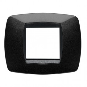 Master Modo Abdeckrahmen 2 Module schwarz 39TC202