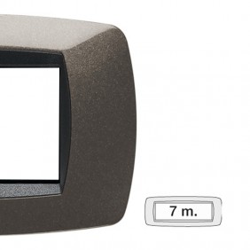 Placca Master Modo 7 moduli grigio antracite...
