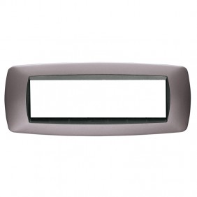 Placa Master Modo 7 módulos bronce mate 39TC557