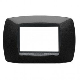 Master Modo placca 3 moduli nero 39TC203