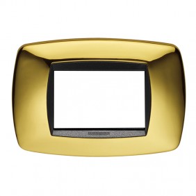 Master Modo placca 3 moduli oro lucido 39TC213