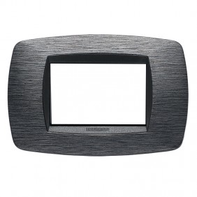 Master Modo plate 3 modules satin grey 39TC513
