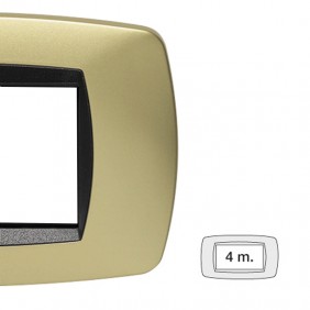 Master Modo Abdeckrahmen 4 Module Messing matt...