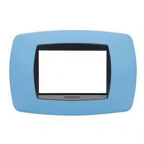 Master plate Modo 3 places light blue soft 39TC723