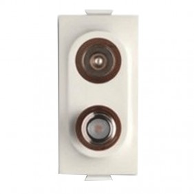 Toma de TV Abbara Chiara coaxial demix directa...