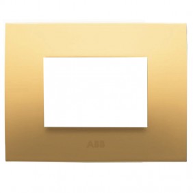 Abb Chiara placa 3 módulos amarillo pastel...
