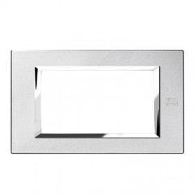 Urmet Simon Nea placca 4 moduli colore argento...