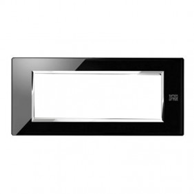 Urmet Simon Nea plate 6 modules black lava...