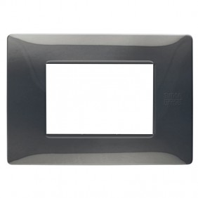 Urmet Simon Nea plate 3 modules dark steel...