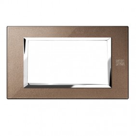 Urmet Simon Nea placca 4 moduli bronzo lucido...