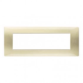 Plate 7 modules Urmet Simon Nea satin gold...