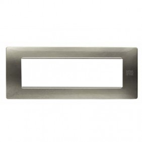 Placca Simon Urmet Flexa 7 moduli titanio 11807.TT