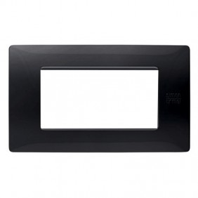 Simon Urmet Flexa placa 4 módulos negro...