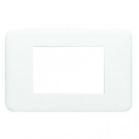 Placca Legrand serie Cross 3 posti bianca 680543