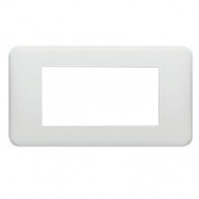 Placca Legrand serie Cross 4 posti bianca 680544