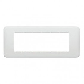 Placca Legrand serie Cross 6 posti bianca 680549
