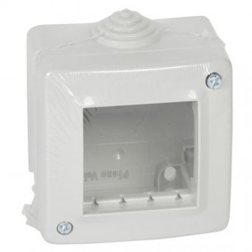 Legrand wall mounted housing 2 modules IP40 680602